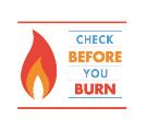 Check Before You Burn logo