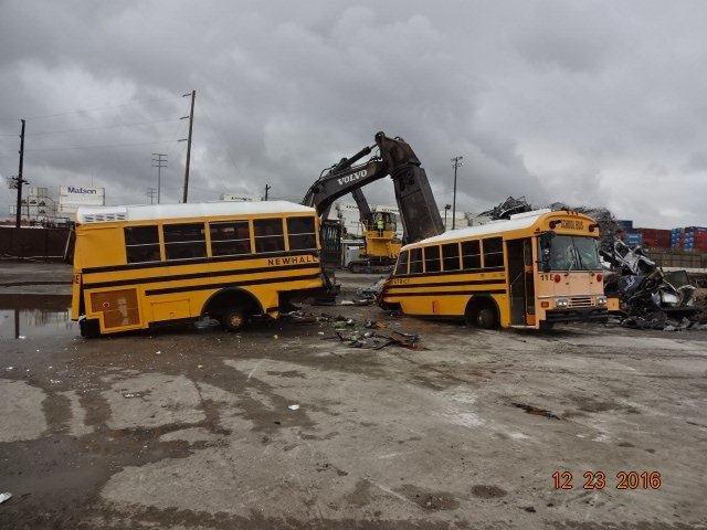 Diesel bus dismantled Diesel bus dismantled