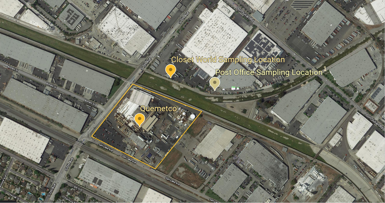 Map Map of Quemetco location