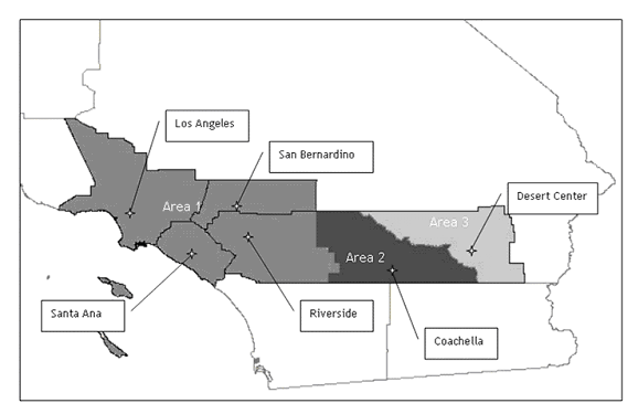 Major Air Basins Map for Major Source Thresholds for Title V