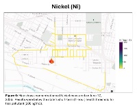 Figure 6: Map shows concentrations of Nickel measured on June 17, 2026. Results were below the state's short-term (1-hour) health threshold for this pollutant (200 ng/m3).