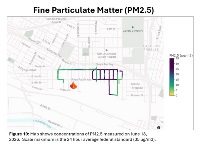 Figure 10: Map shows concentrations of PM2.5 measured on June 18, 2026. Scale maximum is the 24 hour average federal standard (35 ug/m3).