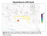Figure 12: Map shows concentrations of Hydrofluoric Acid measured on June 18, 2026. Results were below the state's short-term (1-hour) health threshold for this pollutant (289 ppb).