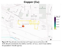 Figure 17: Map shows concentrations of Copper measured on June 18, 2026. Results were below the state's short-term (1-hour) health threshold for this pollutant (100,000 ng/m3).