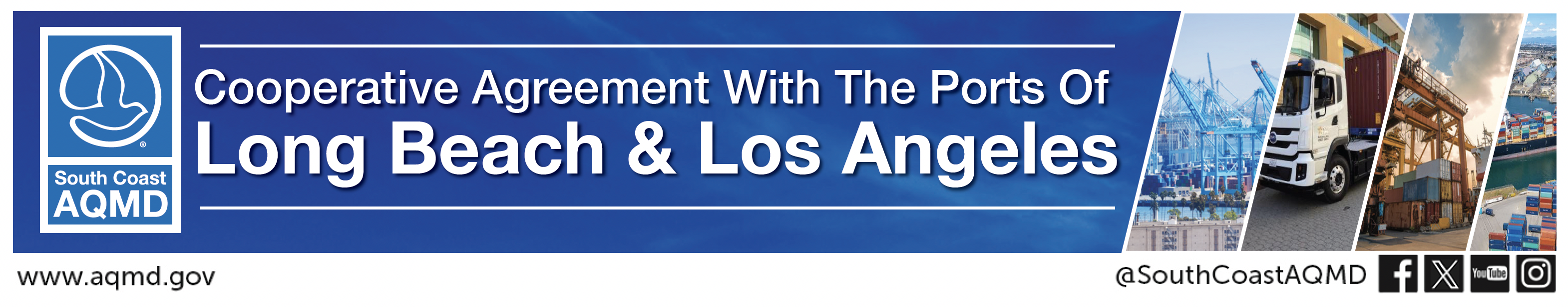 South Coast AQMD Ports Cooperative Banner